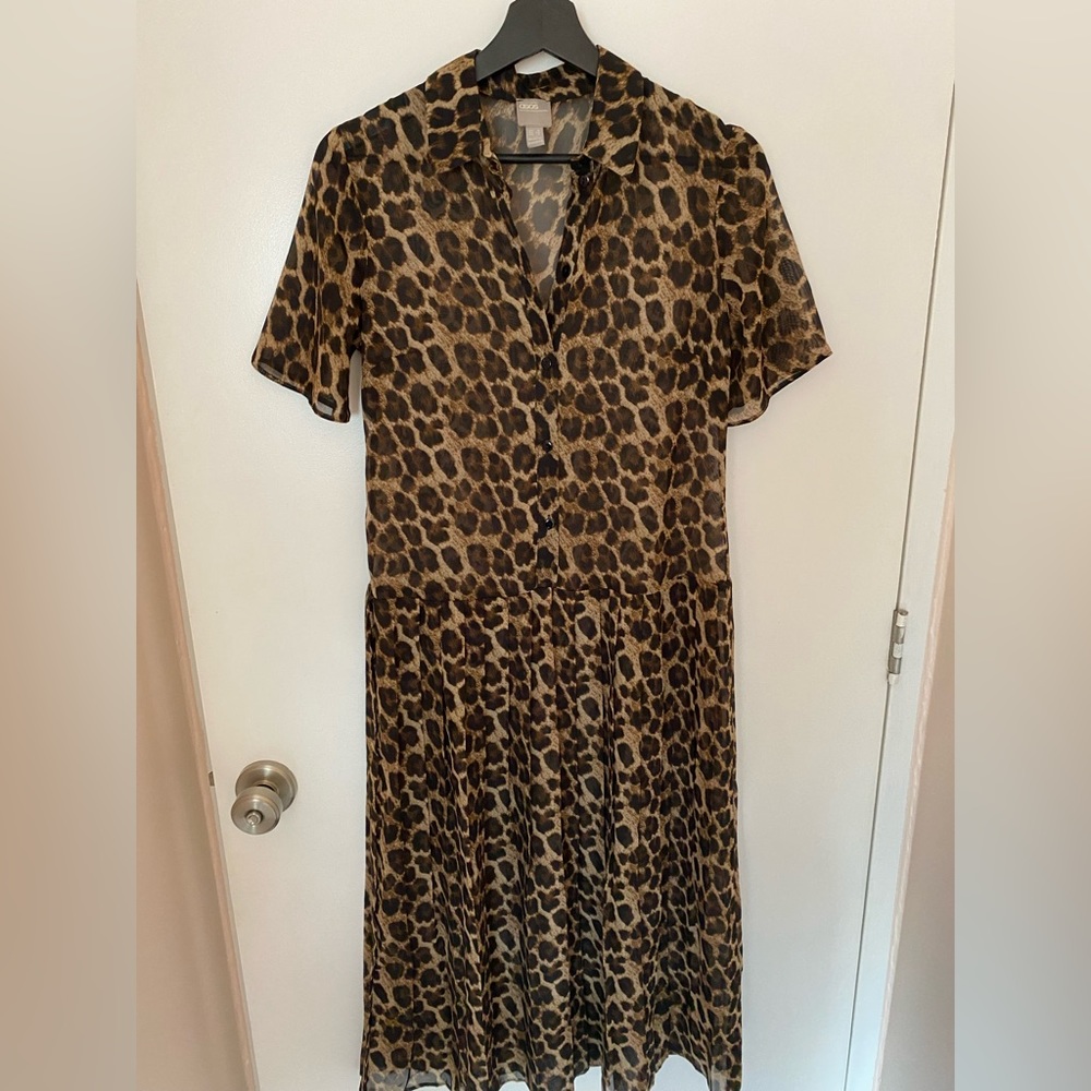 ASOS leopard shift dress